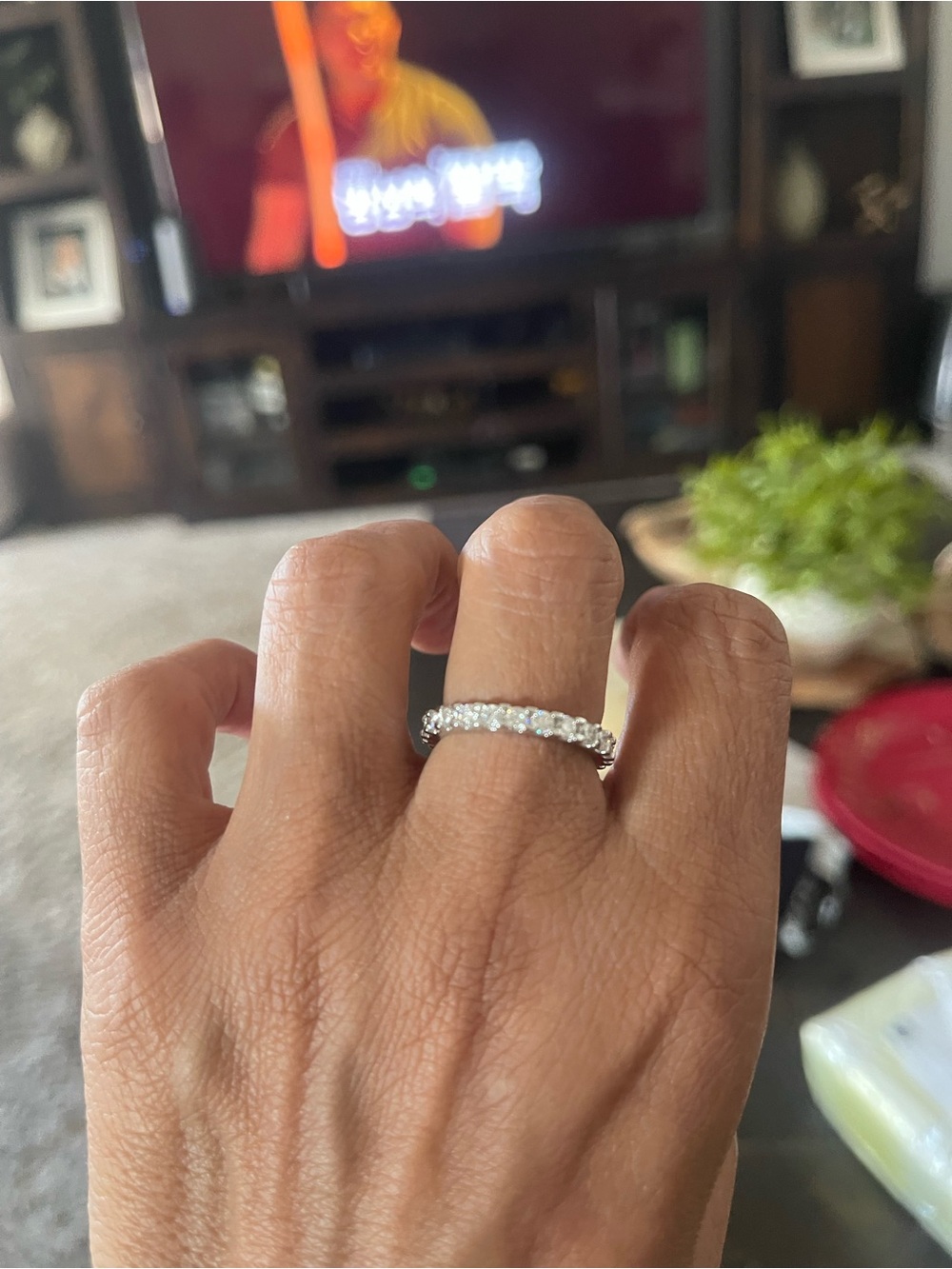 Sterling Silver 1ct eternity Band